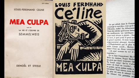 celine louis ferdinand|mea culpa celine.